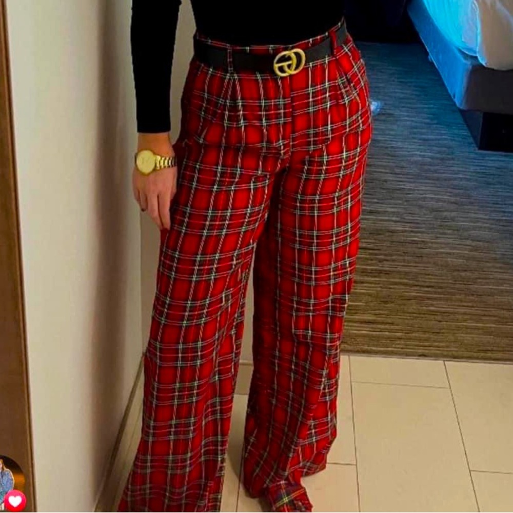 Red Tartan Women’s Pants